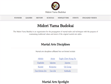 Tablet Screenshot of midoriyamabudokai.com